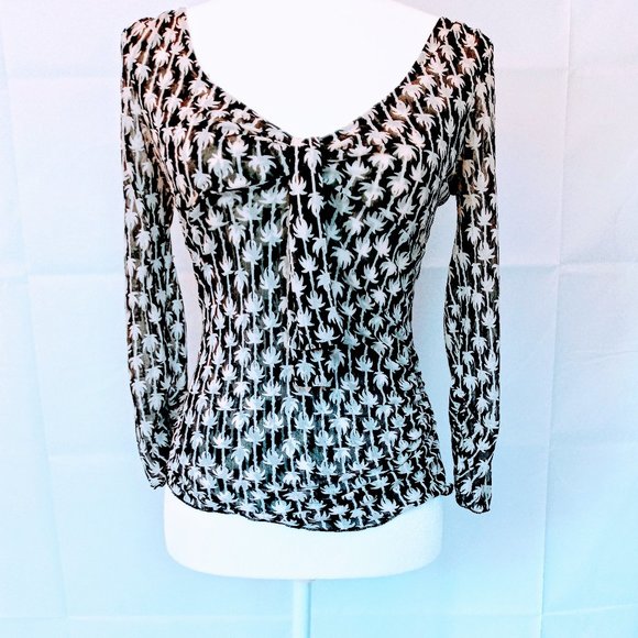 Diane von Furstenberg Silk Stretchy Blouse Top - Picture 1 of 4